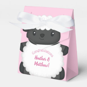 Ballotins Baby shower mouton ferme rose fille