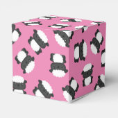 Ballotins Baby shower mouton ferme rose fille (Arrière)