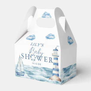 Ballotins Baby shower nautique bleu aquarelle