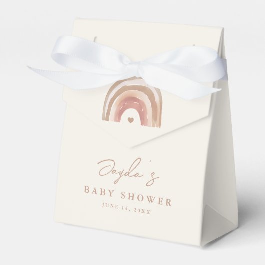 Ballotins Baby shower neutre arc-en-ciel Boho (Verso)