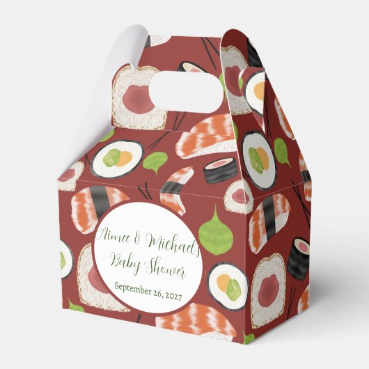 Ballotins Baby shower neutre Sushi (Verso)