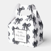Ballotins Baby shower noir Coquette Bow (Verso)