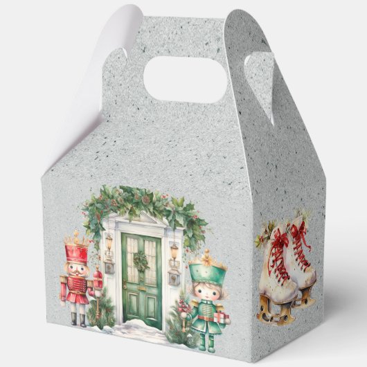 Ballotins Baby shower Nutcracker rouge et vert (Recto)