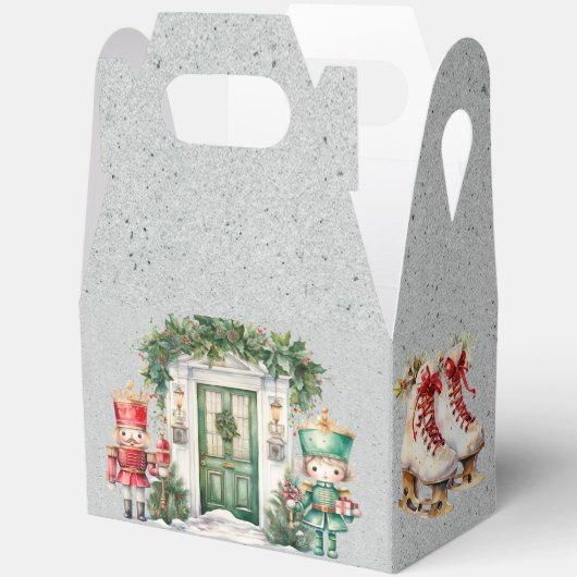 Ballotins Baby shower Nutcracker rouge et vert (Ouvrir)