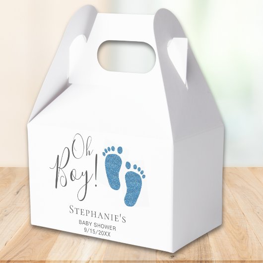 Ballotins Baby shower Oh Boy Blue Feet