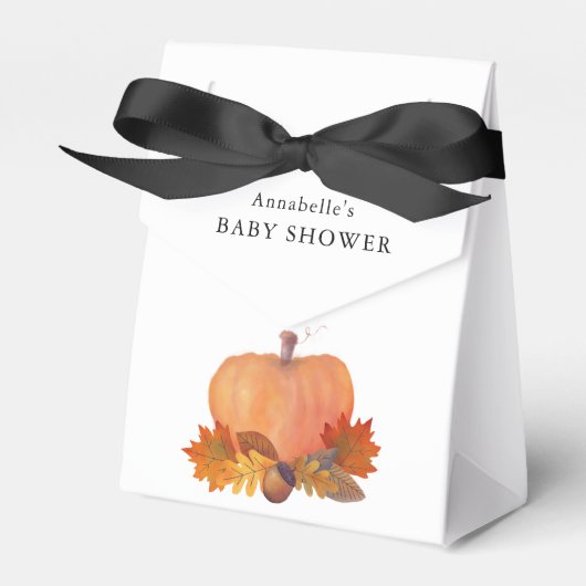 Ballotins Baby shower Orange Citrouille Fall Leaves (Verso)