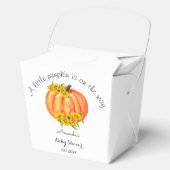 Ballotins Baby shower Orange Citrouille Fall White (Recto)