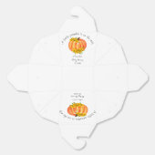 Ballotins Baby shower Orange Citrouille Fall White (Déplié)