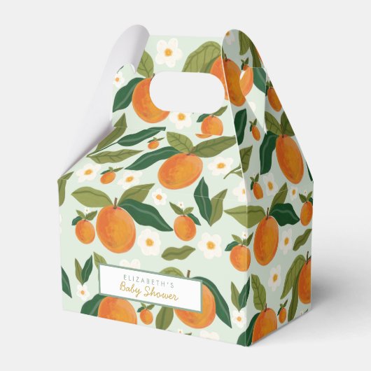 Ballotins Baby shower orange de Little Cutie (Verso)