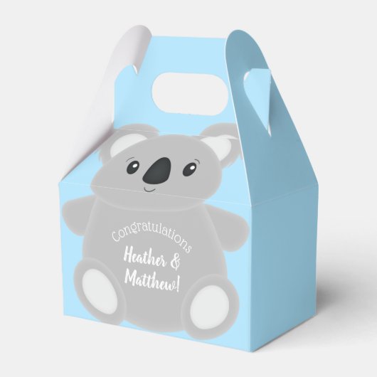 Ballotins Baby shower Ours de Koala (Verso)