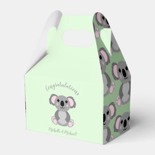 Ballotins Baby shower Ours de Koala (Verso)