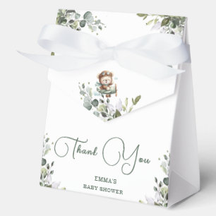 Ballotins Baby-Shower Ours en Avion Vintage