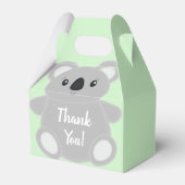 Ballotins Baby shower Ours Koala Vert (Arrière)
