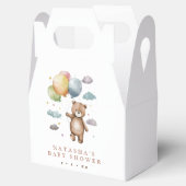 Ballotins Baby shower Ours mignon et ballons (Ouvert)