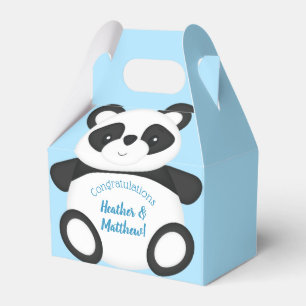 Ballotins Baby shower Ours Panda Bleu