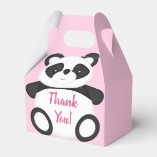 Ballotins Baby shower Ours Panda Rose