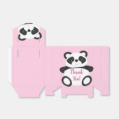 Ballotins Baby shower Ours Panda Rose (Déplié)