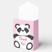 Ballotins Baby shower Ours Panda Rose (Ouvert)