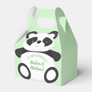 Ballotins Baby shower Ours Panda Vert