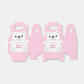 Ballotins Baby shower Ours rose (Déplié)