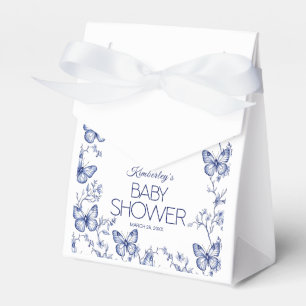 Ballotins Baby shower papillon bleu Chinoiserie