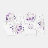 Ballotins Baby shower papillon bleu violet (Déplié)