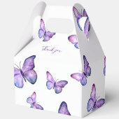 Ballotins Baby shower papillon Élégant Script Merci (Verso)