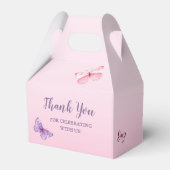 Ballotins Baby shower papillon Eucalyptus rose (Arrière)