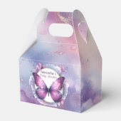 Ballotins Baby shower papillon pourpre (Arrière)