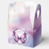 Ballotins Baby shower papillon pourpre (Ouvert)