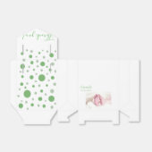 Ballotins Baby shower photo Cercles verts (Déplié)