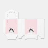 Ballotins Baby shower Pingouin mignon (Déplié)