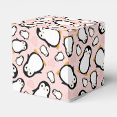 Ballotins Baby shower Pingouin mignon fille rose (Arrière)