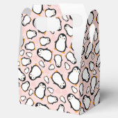 Ballotins Baby shower Pingouin mignon fille rose (Ouvert)