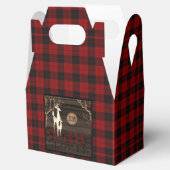 Ballotins Baby shower Plaid Rustique Buffalo Faveurs (Ouvert)