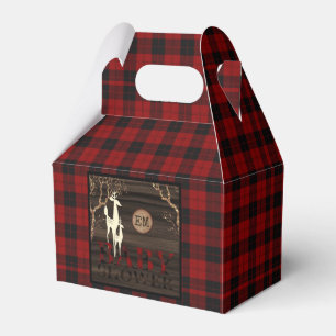 Ballotins Baby shower Plaid Rustique Buffalo Faveurs