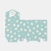 Ballotins Baby shower Pois Green-Mint & White (Déplié)