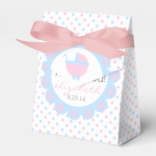 Ballotins Baby shower Pois rose et bleu
