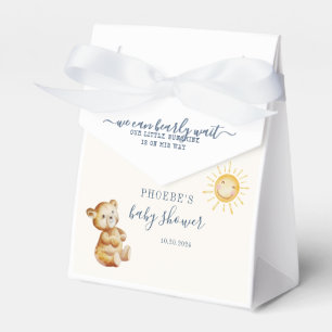 Ballotins Baby shower pour garçons d'ours et de soleil