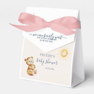 Ballotins Baby shower pour garçons d'ours et de soleil
