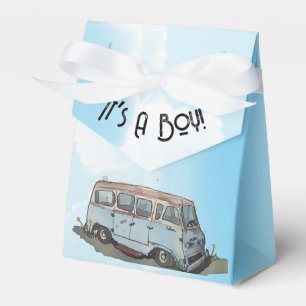 Ballotins Baby shower pour un garçon, fourgonnette et berlin