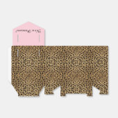 Ballotins Baby shower princesse léopard rose (Déplié)