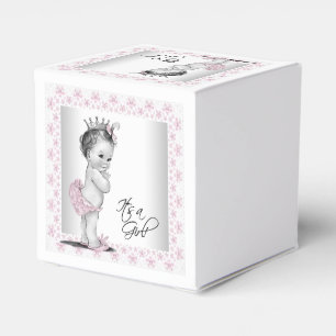 Ballotins Baby shower Princesse rose vintage
