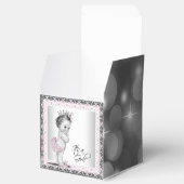 Ballotins Baby shower princesse Vintage rose et gris (Ouvert)