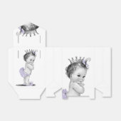 Ballotins Baby shower Princesse violette (Déplié)