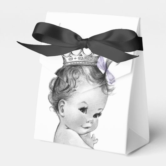 Ballotins Baby shower Princesse violette (Verso)