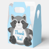 Ballotins Baby shower Raccoon bleu (Ouvert)
