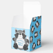 Ballotins Baby shower Raccoon bleu (Ouvert)