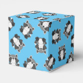 Ballotins Baby shower Raccoon bleu (Arrière)