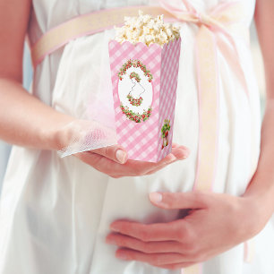 Ballotins Baby Shower Rose à Carreaux Roses Bébé Sucré
